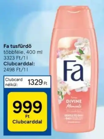 Tesco Fa tusfürdő többféle, 400 ml ajánlat