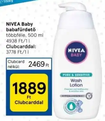 Tesco NIVEA Baby babafürdető többféle, 500 ml ajánlat
