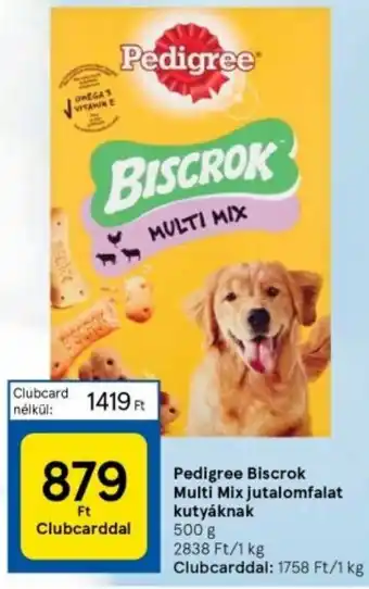 Tesco Pedigree Biscrok Multi Mix jutalomfalat kutyáknak 500 g ajánlat