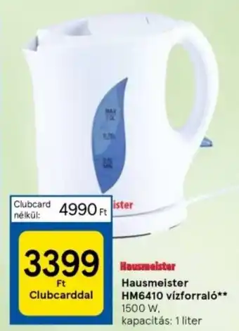 Tesco Hausmeister HM6410 vízforraló ajánlat