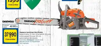Tesco Daewoo benzines láncfűrész ajánlat