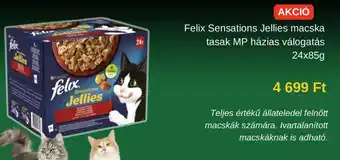 Fressnapf Felix Sensations Jellies macska tasak MP házias válogatás 24x85g ajánlat