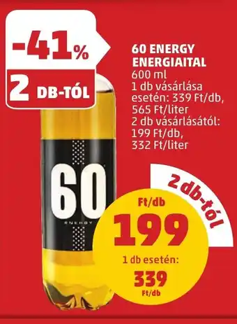 PENNY 60 ENERGY ENERGIAITAL 600 ml ajánlat