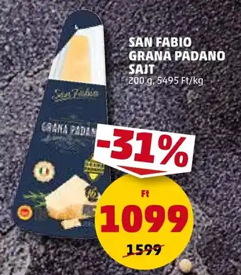 PENNY SAN FABIO GRANA PADANO SAJT 200 g ajánlat