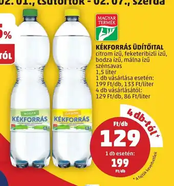 PENNY KÉKFORRÁS ÜDÍTŐITAL 1,5 l ajánlat