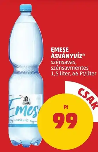 PENNY EMESE ÁSVÁNYVÍZ 1,5 l ajánlat