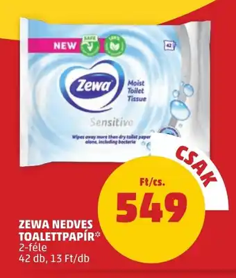 PENNY ZEWA NEDVES TOALETTPAPÍR 42 db ajánlat