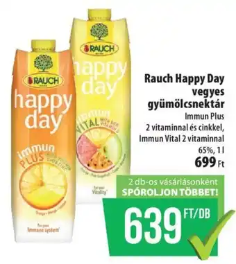 Coop Rauch Happy Day vegyes gyümölcsnektár 1l ajánlat