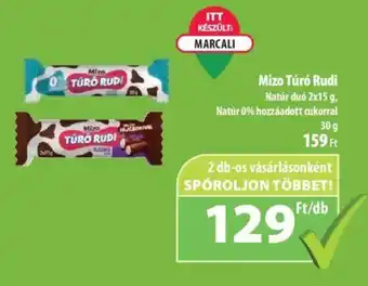 Coop Mizo Túró Rudi Natúr duó 2x15 g, ajánlat