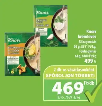Coop Knorr krémleves Rókagombás 56 g ajánlat