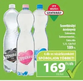 Coop Szentkirályi ásványvíz 1,5l ajánlat