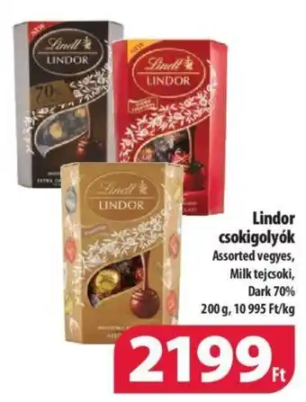 Coop Lindor csokigolyók 200g ajánlat