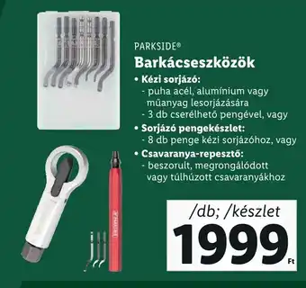 Lidl PARKSIDE Barkácseszközök 1 db / készlet ajánlat