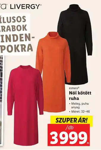 Lidl esmara Női kötött ruha 1 db ajánlat