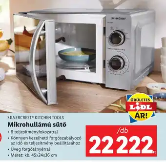 Lidl SILVERCREST KITCHEN TOOLS Mikrohullámú sütő 1 db ajánlat