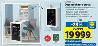 Lidl LIVARNO home Összecsukható asztal 1 db ajánlat