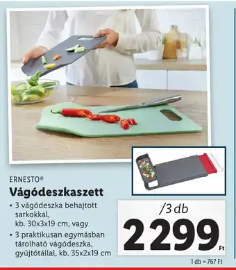 Lidl ERNESTO Vágódeszkaszett 3 db ajánlat