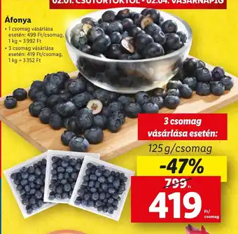 Áfonya 125 g