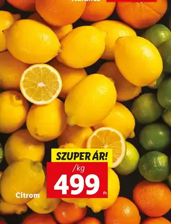 Lidl Citrom 1 kg ajánlat