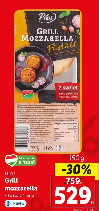 Lidl PILOS Grill mozzarella 150 g ajánlat