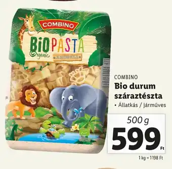 Lidl COMBINO Bio durum száraztészta 500 g ajánlat