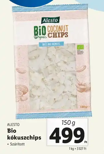 Lidl ALESTO Bio kókuszchips 150 g ajánlat