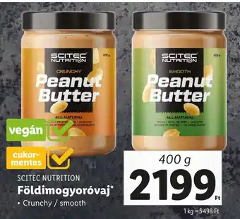 Lidl SCITEC NUTRITION Földimogyoróvaj 400 g ajánlat