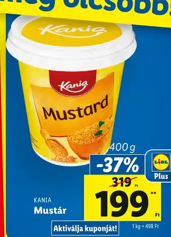 Lidl KANIA Mustár 400 g ajánlat