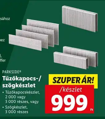 Lidl PARKSIDE Tűzőkapocs-/ szögkészlet ajánlat