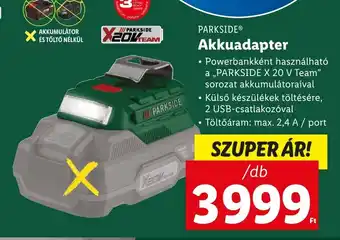 Lidl PARKSIDE Akkuadapter 1 db ajánlat