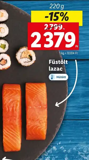 Lidl Füstölt lazac 220g ajánlat