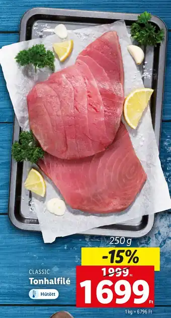 Lidl CLASSIC Tonhalfilé 250g ajánlat