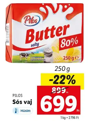 Lidl PILOS Sós vaj 250g ajánlat