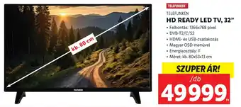 TELEFUNKEN HD READY LED TV, 32"