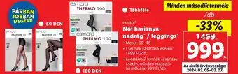 Lidl esmara Női harisnya- nadrág / leggings ajánlat