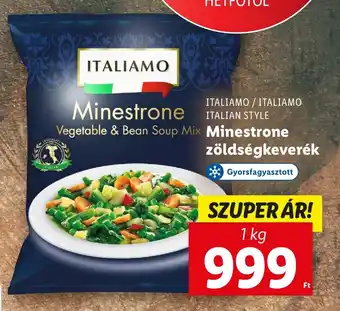 Lidl ITALIAMO / ITALIAMO ITALIAN STYLE Minestrone zöldségkeverék 1kg ajánlat
