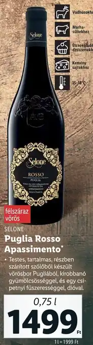 SELONE Puglia Rosso Apassimento 0.75l