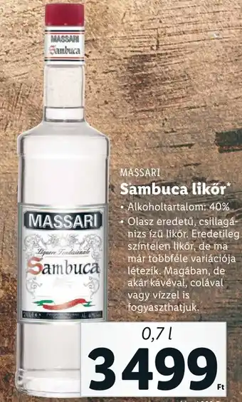 MASSARI Sambuca likiór 0.7l