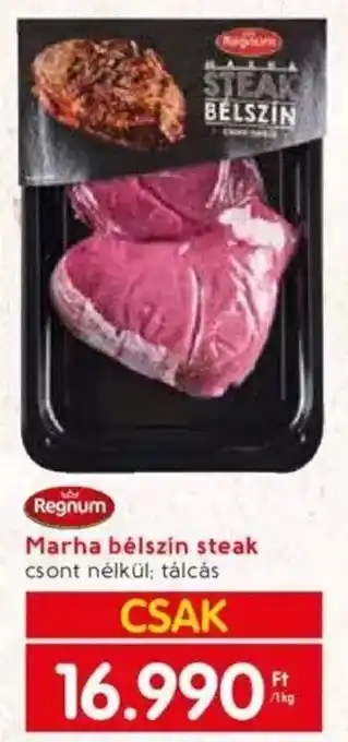 Spar Marha bélszín steak 1kg ajánlat