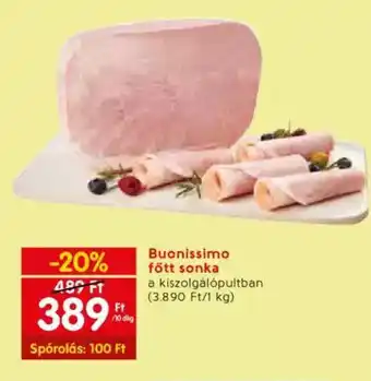 Spar Buonissimo főtt sonka 10dkg ajánlat