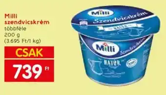 Spar Milli szendvicskrém 200g ajánlat