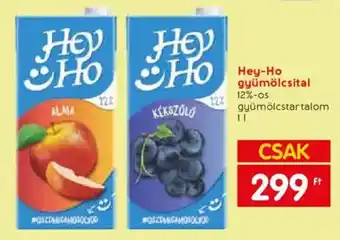 Spar Hey-Ho gyümölcsital 1l ajánlat