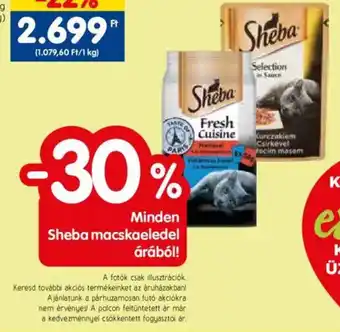 Minden Sheba macskaeledel árából!