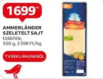 Auchan AMMERLÄNDER SZELETELT SAJT 500g ajánlat