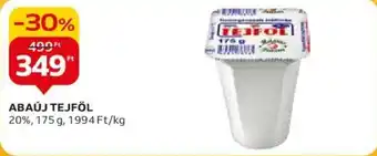 Auchan ABAÚJ TEJFÖL 175g ajánlat