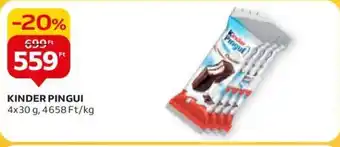 Auchan KINDER PINGUI 4x30 g ajánlat