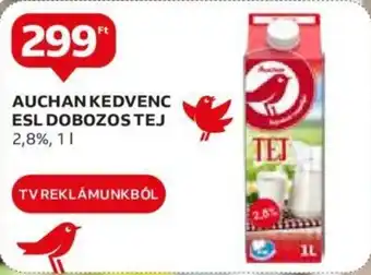 Auchan AUCHAN KEDVENC ESL DOBOZOS TEJ 2,8%, 1l ajánlat