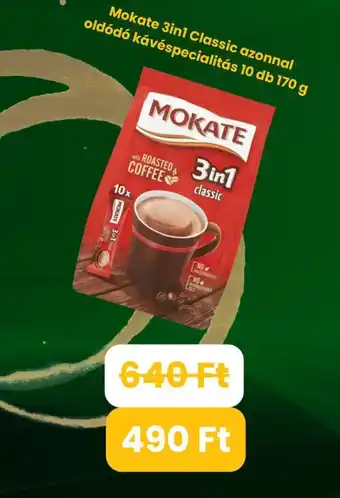 Mokate 3in1 Classic azonnal oldódó kávéspecialitás 10 db 170 g