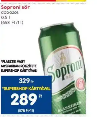 Soproni sör 0,5l