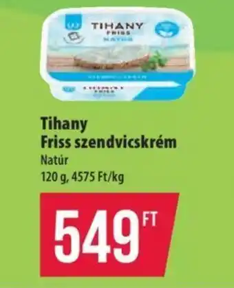 Tihany Friss szendvicskrém 120g